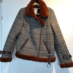 Sherling lines fall winter jacket